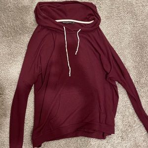 Maroon Brandy Melville light jacket hoodie